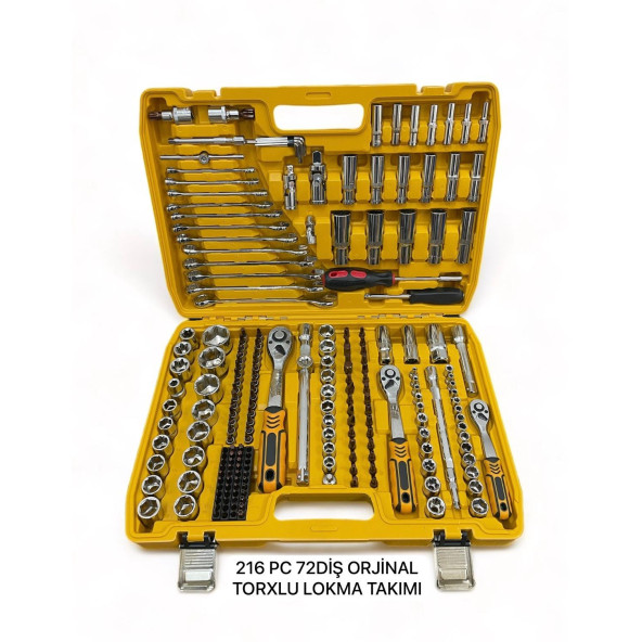 MELZOHOME 216 PC 72 DİŞ ORJİNAL TORXLU LOKMA TAKIMI