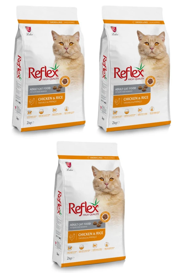 Tavuklu Yetişkin Kedi Maması 2 Kg X 3 Paket