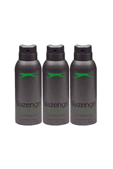 Slazenger Deodorant Active Sport Yeşil 150m X 3 Adet - 2
