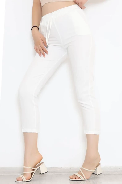 Beli Lastikli Pantolon Ekru - 20819.683. - 3