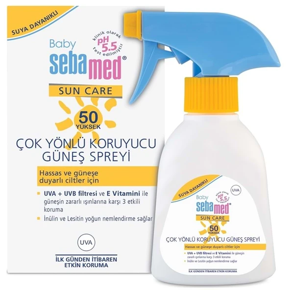 Sebamed Sun Care Bebek Güneş Losyonu Kremi Sprey 50+ Faktör 200ML (Hassas Ciltler İçin) ürün görseli