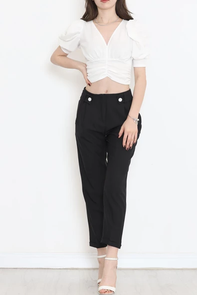 Duble Paça Pantolon Siyah - 20872.683. - Resim 2