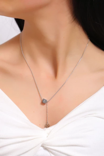 Biendes Çelik Kolye Gümüş7 - 18281.1805. ürün görseli