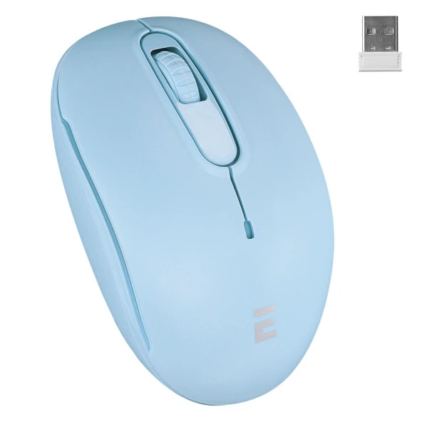 Everest USB Mavi 2.4 GHZ Optik Kablosuz Mouse 1500 DPI Kablosuz Mouse ürün görseli