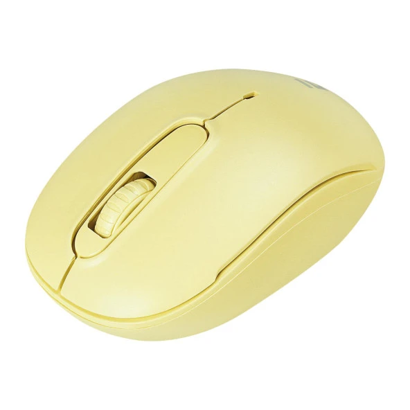 Everest USB Sarı 2.4 GHZ Optik Kablosuz Mouse 1500 DPI Kablosuz Mouse - Resim 3