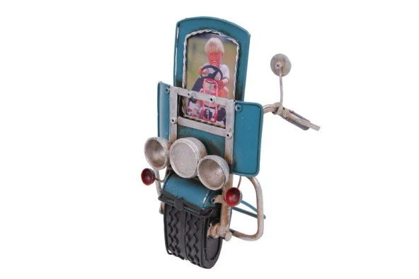 Dekoratif Metal Çerçeve Motosiklet Temalı Hediyelik - 3