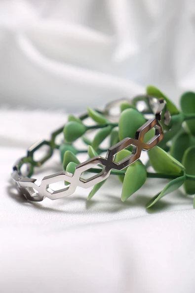 Çelik Bileklik Gümüş - 17250.1804. - 3