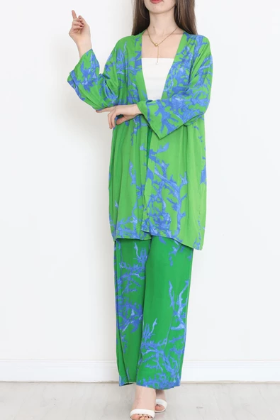 Kimono Takım Yeşilmavi - 10553.1095. - 4