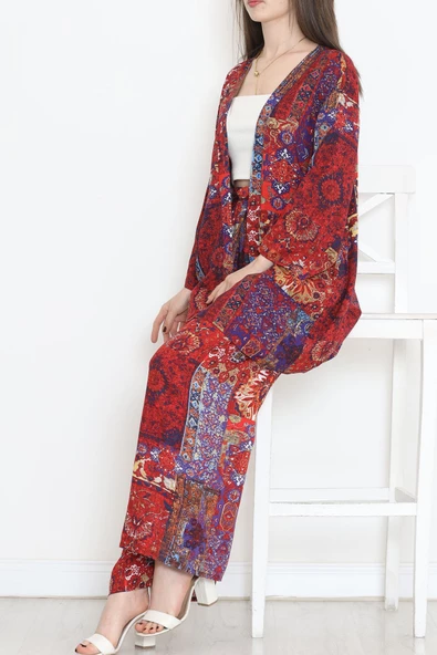 Kimono Takım Bordo - 10553.1095.