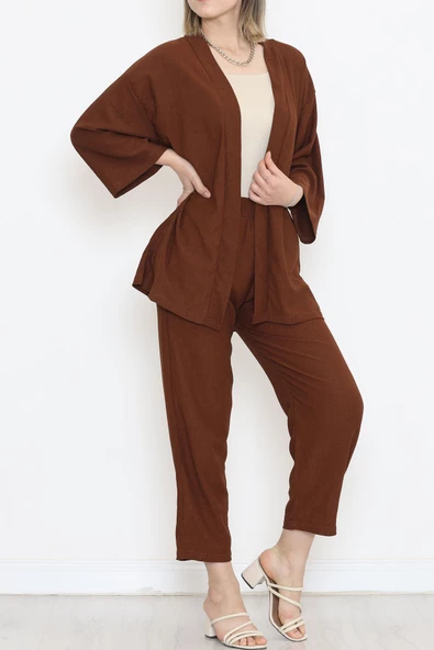Kimono Takım Acıkahve - 12176.1254. - 2