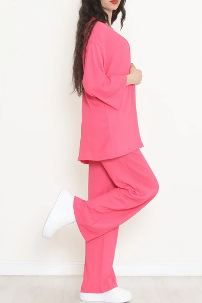 Uzun Kimono Takım Fuşya - 722.1247. - 3