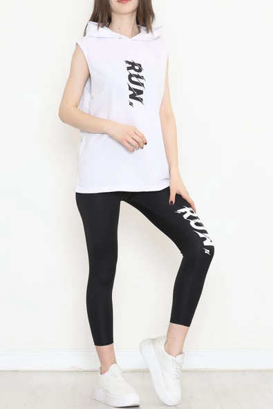 Baskılı Dalgıç Takım Beyaz - 12627.5238. - Resim 4