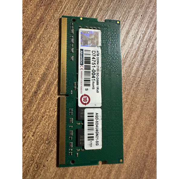 Advantech 4GB DDR4 SODIMM 2133 adq sd4u4gn21 sg  Notebook Ram Bellek