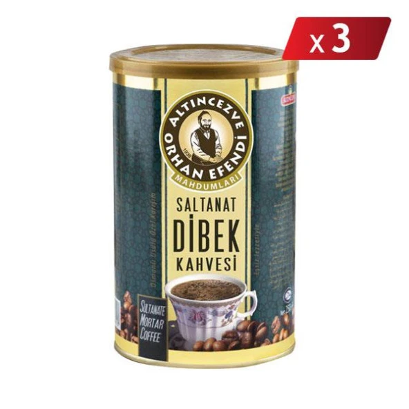 Orhan Efendi Dibek Kahvesi Teneke 500 Gr - 3LÜ PAKET