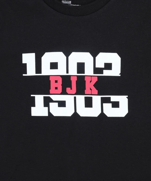 Beşiktaş Orijinal Lisanslı Siyah Çocuk Sweat + Bileklik Set Hediyelik Ahşap Kutulu - 5