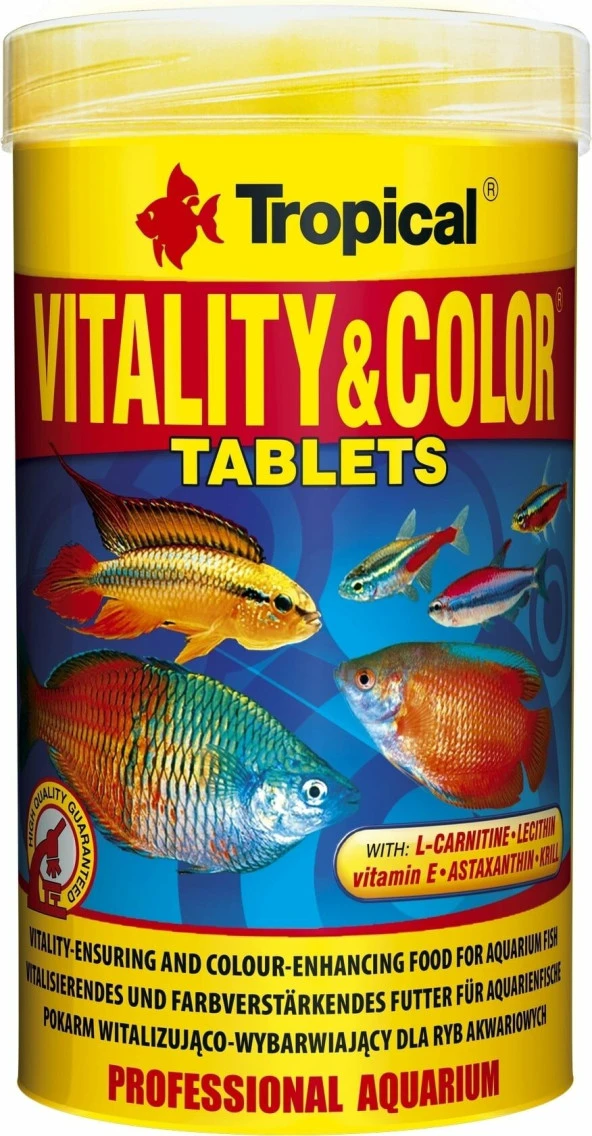 Tropical Vitality Color Tablet A Balık Yemi 250 ml