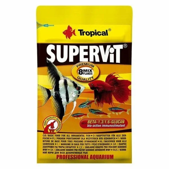 Tropical Supervit Flakes Universal Pul Balık Yemi 12 Gr