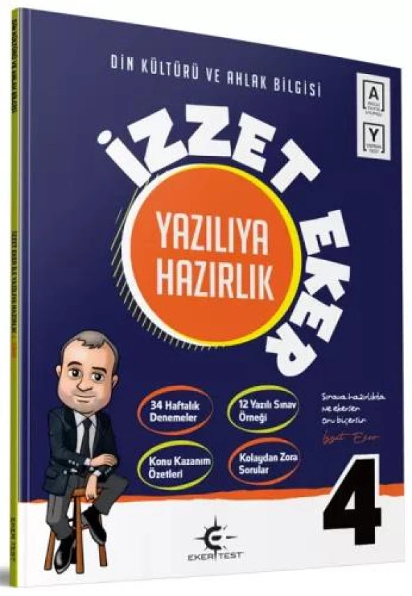 4. Sınıf Din Kültürü ve Ahlak Bilgisi İzzet Eker ile Yazılıya Hazırlık Eker Test Yayınları