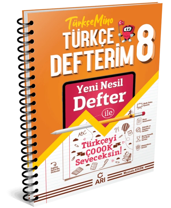 8. Sınıf Akıllı Türkçe Defteri Arı Yayıncılık