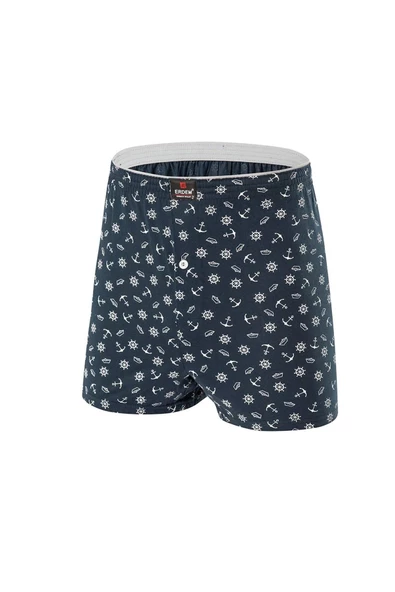 Erdem Erkek Penye Karışık Desenli Boxer 1400 - 3 Adet - 6