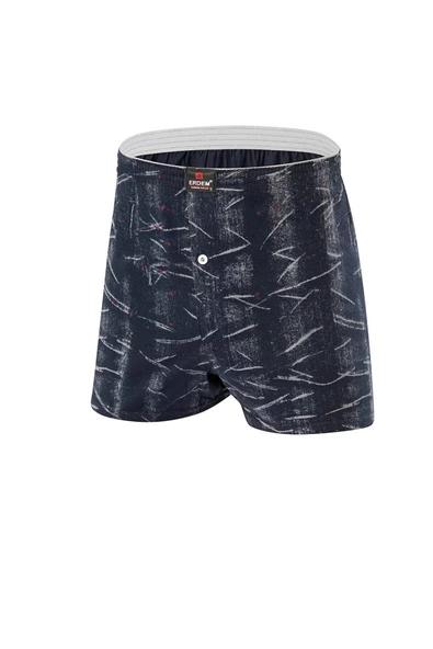 Erdem Erkek Penye Karışık Desenli Boxer 1400 - 3 Adet - 3