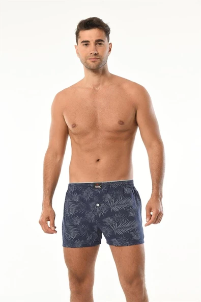 Erdem Erkek Penye Karışık Desenli Boxer 1400 - 3 Adet - 9