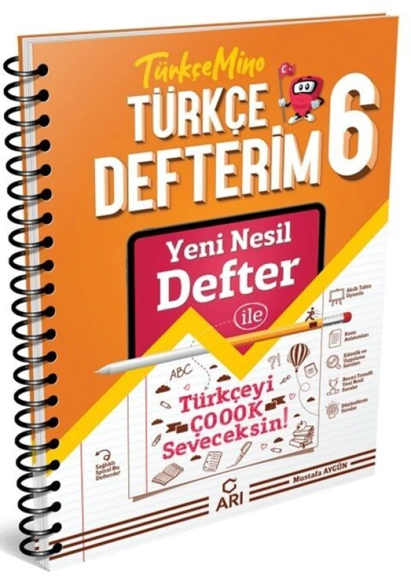 6. Sınıf Türkçemino Akıllı Türkçe Defteri Arı Yayıncılık
