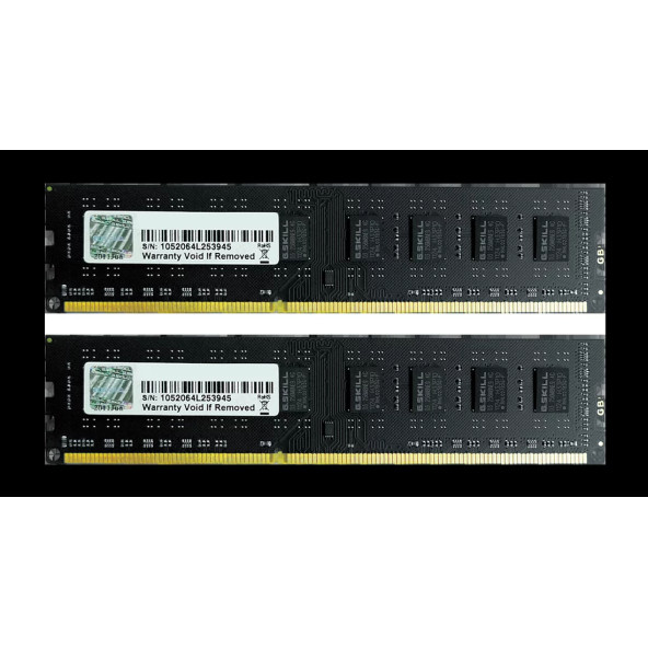 G.Skill PC3-10600 8GB (4GBx2) DIMM 1333 MHz DDR3 F3-10600CL9D-8GBNT MASAÜSTÜ RAM BELLEK 2.EL - 2