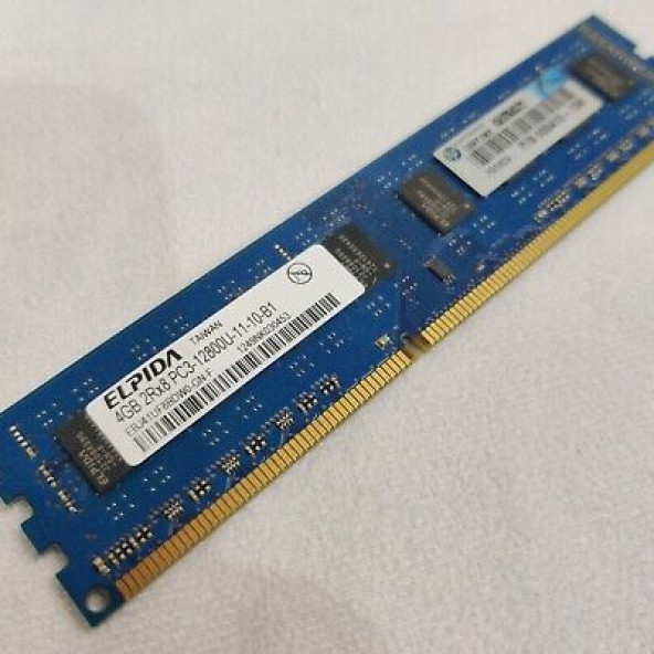 Elpida EBJ41UF8BDW0-GN-F 4GB DIMM DDR3 PC12800(1600) 1.5v 2RX8 240P 256mX8 CL11 MASAÜSTÜ RAM BELLEK