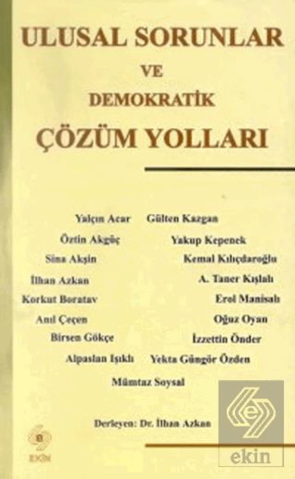 Ulusal Sorunlar ve Demokratik Çözüm Yolları ürün görseli 1