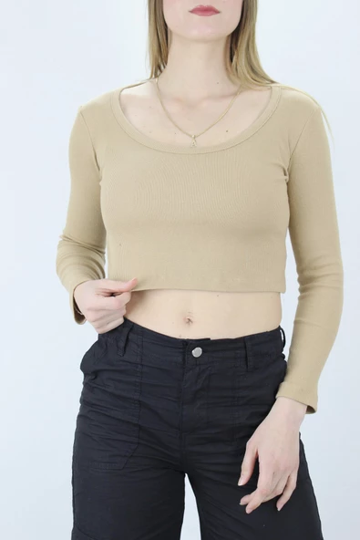 U Yaka Kaşkorse Bluz Sütlükahve - 138.950 - 2