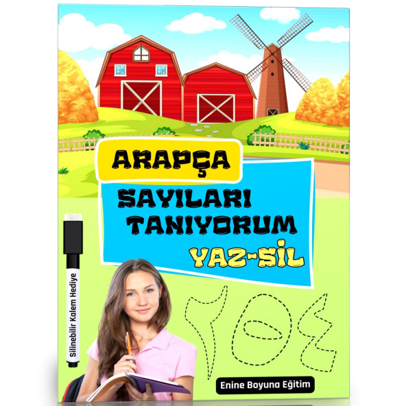 Arapça Sayılar Öğreten YAZ-SİL Kitabı