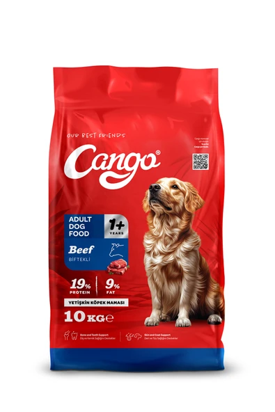 Cango Yetişkin Köpek Maması Etli Biftekli 10Kg