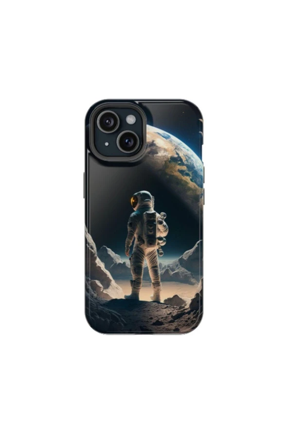 iPhone 15 Pro Uyumlu Silikon Kılıf - ALONE ASTRONOT 2