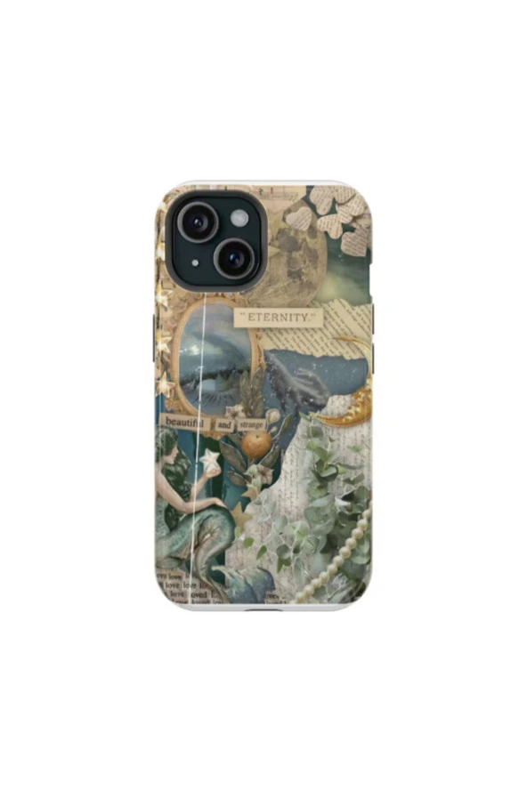 iPhone 12 Uyumlu Silikon Kılıf -Eternity Kolaj