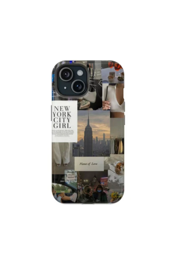 iPhone 11 Pro Uyumlu Silikon Kılıf -New York Kolaj 2