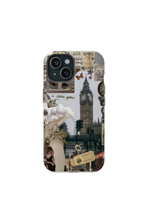 iPhone XS Uyumlu Silikon Kılıf -Times Kolaj