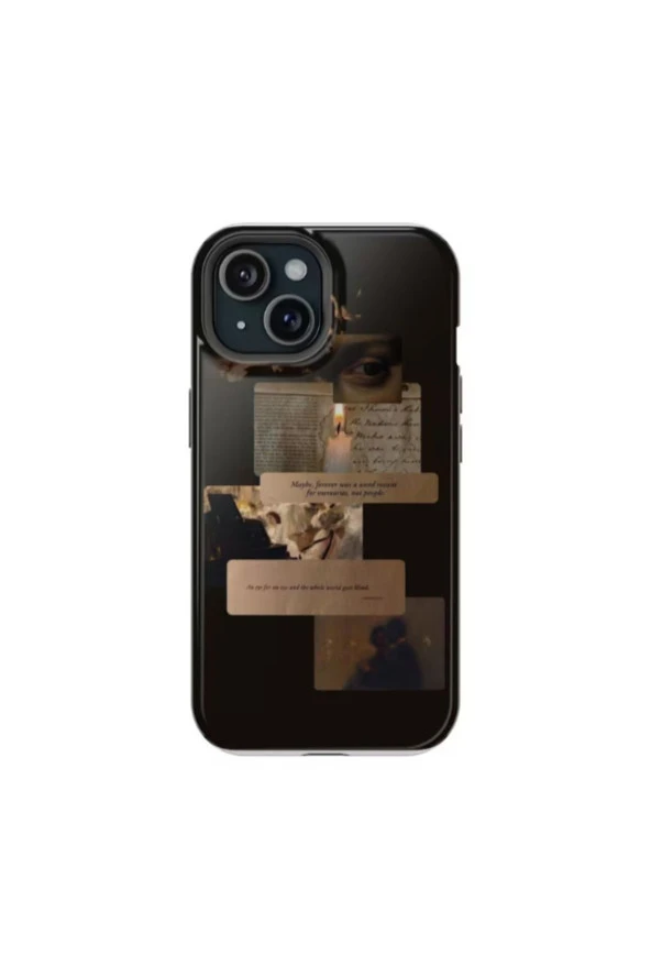 iPhone XR Uyumlu Silikon Kılıf -Memories Kolaj