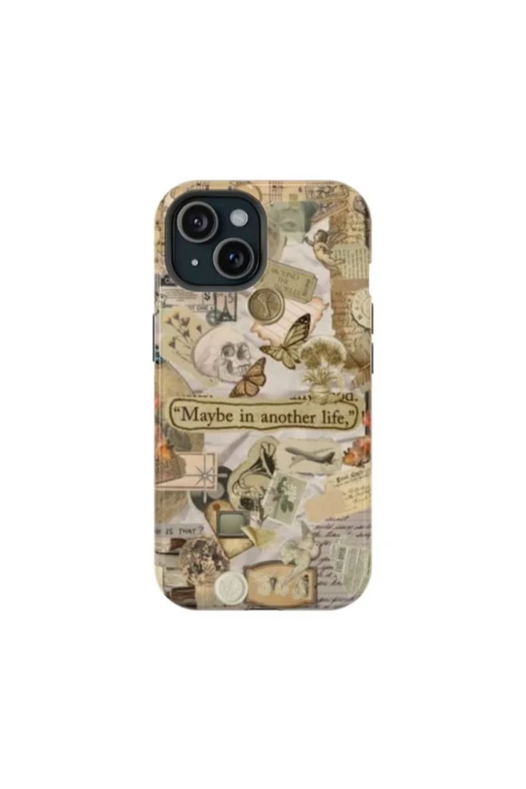 iPhone X Uyumlu Silikon Kılıf -Another Life Kolaj