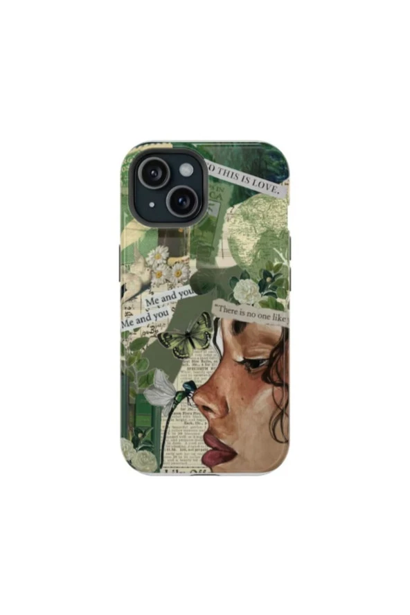 iPhone X Uyumlu Silikon Kılıf -This Is Love Kolaj