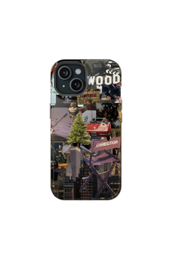 iPhone 6 Uyumlu Silikon Kılıf -Hollywood Kolaj