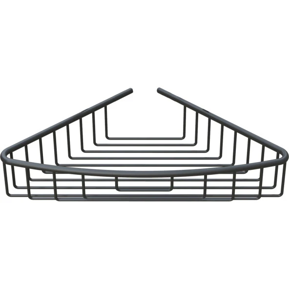 Primanova Paloma Alüminyum Banyo Rafı Tekli Mat Eloksal Siyah ürün görseli 1