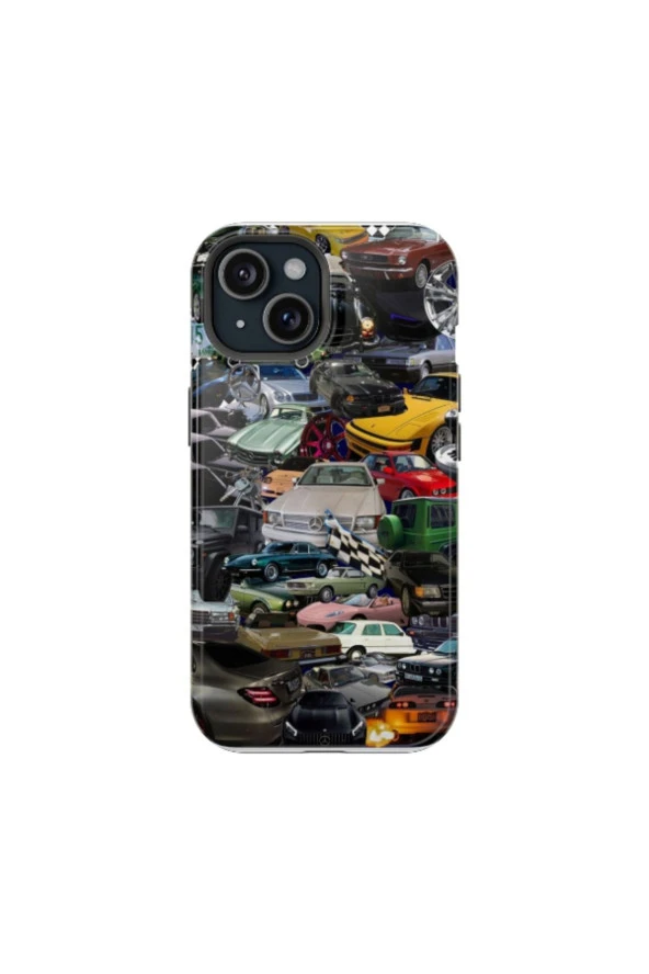 iPhone 15 Uyumlu Silikon Kılıf - MERCEDES KOLAJ
