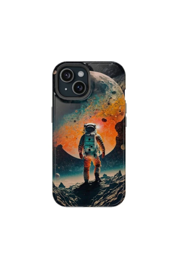 iPhone 15 Plus Uyumlu Silikon Kılıf - ALONE ASTRONOT