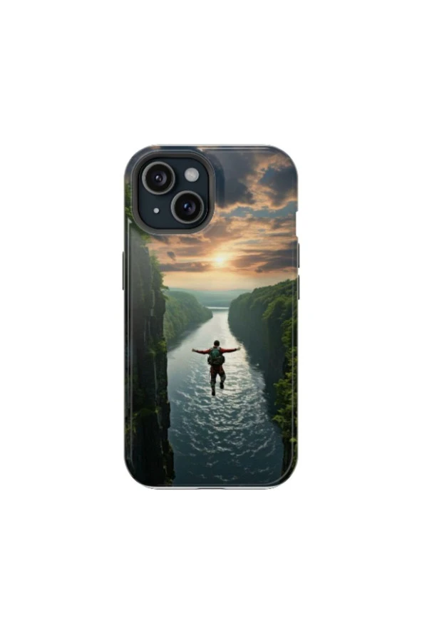 iPhone 12 Uyumlu Silikon Kılıf - JUMP TO FREEDOM
