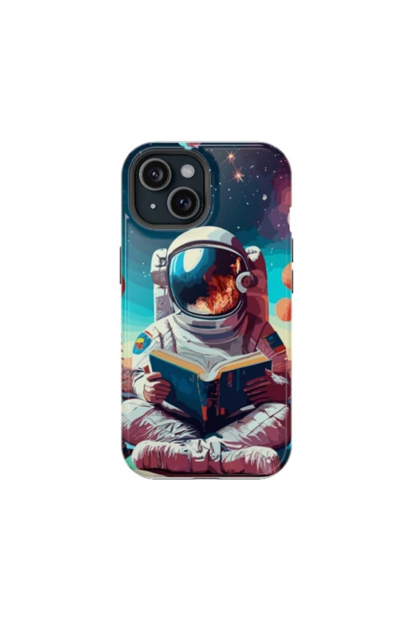 iPhone X Uyumlu Silikon Kılıf - ASTRONOT AND BOOK 2