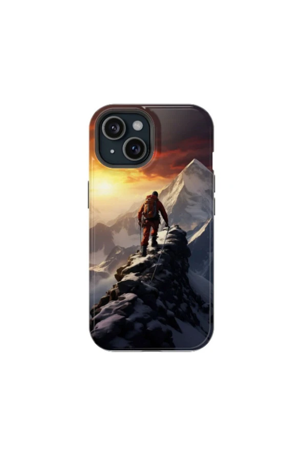 iPhone 15 Pro Max Uyumlu Silikon Kılıf - MOUNTAIN