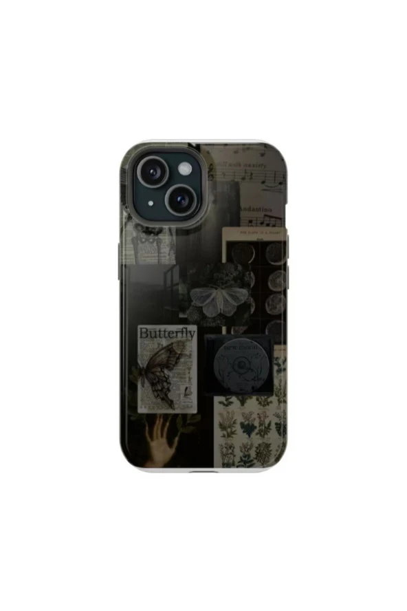 Samsung Galaxy A01 Core Uyumlu Silikon Kılıf -  Kelebek Kolaj 2