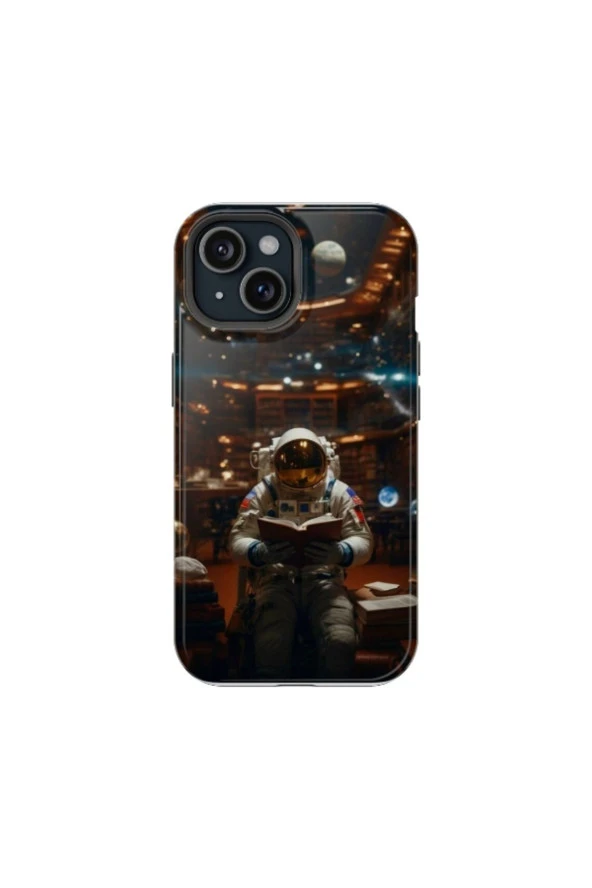 iPhone SE 2020 Uyumlu Silikon Kılıf - ASTRONOT AND BOOK