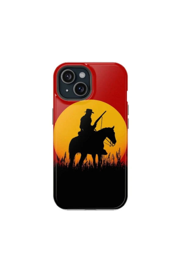 iPhone 15 Pro Uyumlu Silikon Kılıf - RED DEAD REDEMPTION 2
